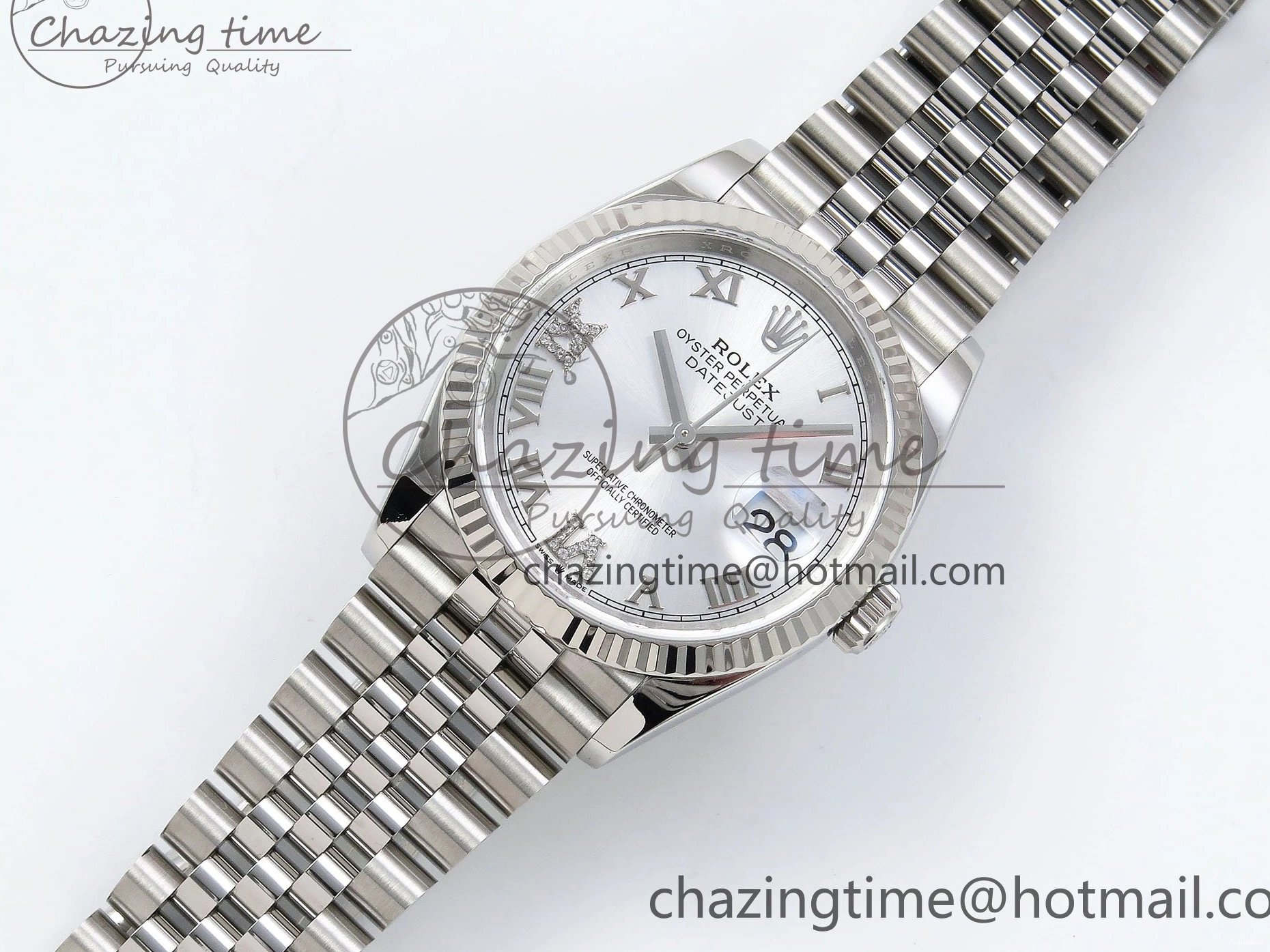 VR3235 36 APF 126234 Silver Steel Dial Bracelet on Jubilee Best DateJust Edition 904L Diamond 1:1 Roman 0520